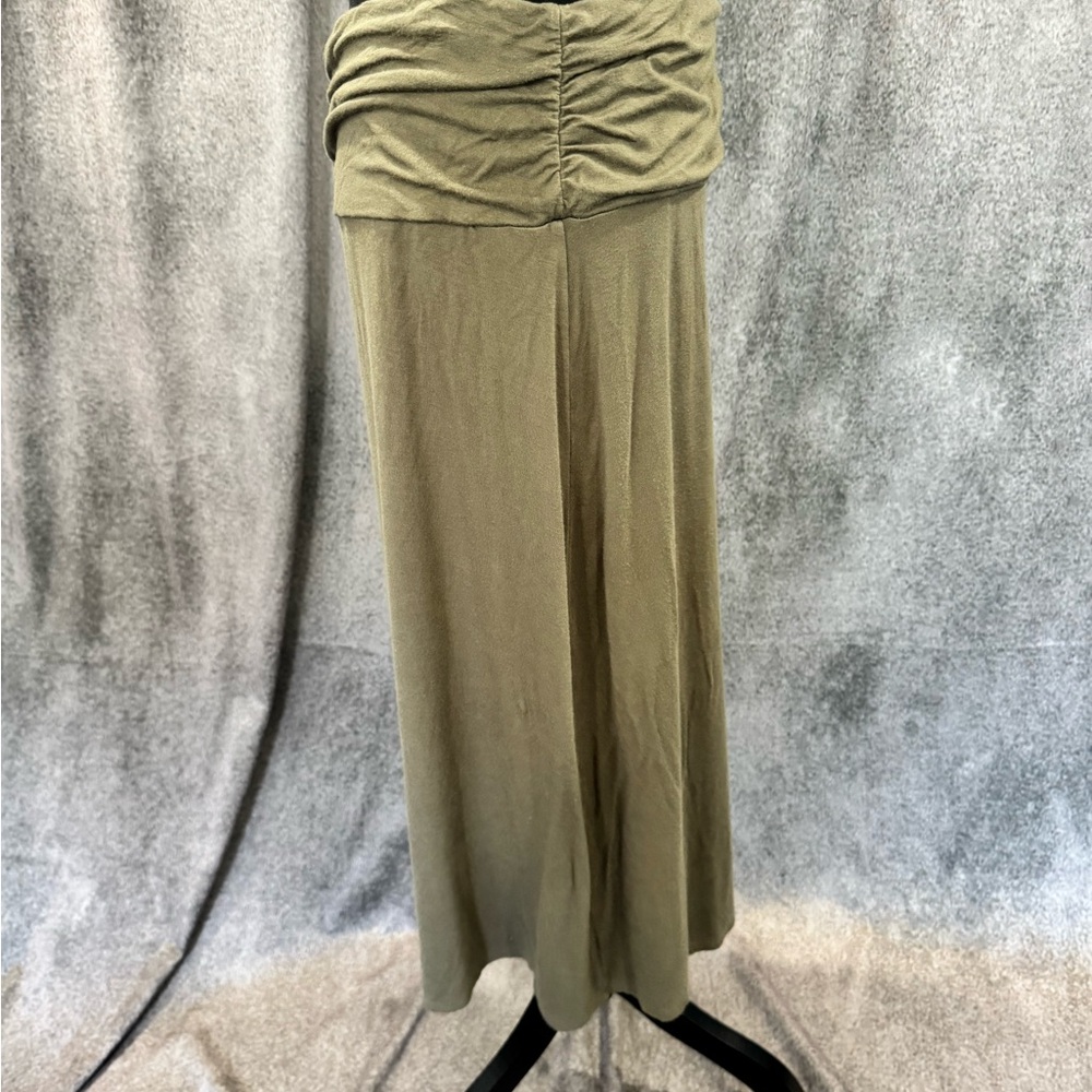 Laundry By Shelli Segal Olive Ruched-Waist Maxi Skirt - Picture 2 of 4